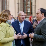 María José Catalá, Miguel Tellado y Juanfran Pérez Llorca en Valencia