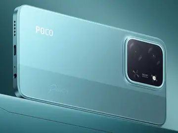 El teléfono es así de bonito en color verde POCO C85 en color verde