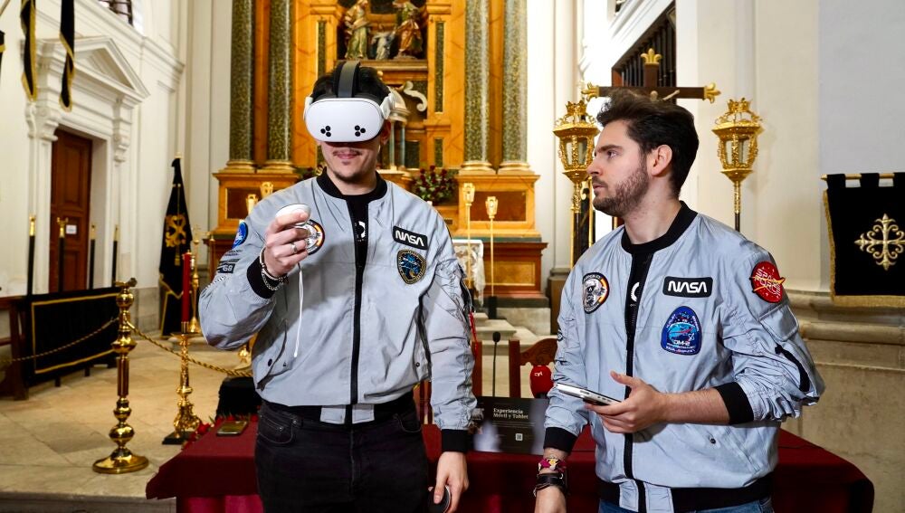 Jhon Domingo y Omar Rabadán, cofundadores de Apolo Studios, desarrolladores del proyecto de Realidad Virtual inclusiva, diseñado para garantizar el acceso cultural a personas con discapacidad y personas mayores del Museo de San Joaquín y Santa Ana