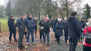 Imagen de archivo de la reunión en Bruselas sobre el proyecto del río Monnegre Imagen de archivo de la reunión en Bruselas sobre el proyecto del río Monnegre