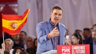 Sánchez participa en el acto de cierre de campaña del PSOE en Castilla y León El presidente del Gobierno, Pedro Sánchez, interviene durante el cierre de la campaña del PSOE, a 13 de marzo de 2026, en Valladolid, Castilla y León (España). El PSOE cierra su campaña autonómica en la Cúpula del Milenio de Valladolid, donde Pedro Sánchez arropa al candidato Carlos Martínez y a Óscar Puente en un mitin concebido para movilizar a la militancia, disputar la hegemonía del PP y presentar su proyecto de servicios públicos y cohesión territorial. 13 MARZO 2026;MITIN;CIERRE DE CAM...