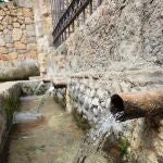 Fuente de Recesvinto junto a la Bas&iacute;lica de San Juan Bautista de Ba&ntilde;os de Cerrato