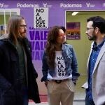 Pablo Fern&aacute;ndez y Miguel &Aacute;ngel Llamas hacen balance de la campa&ntilde;a electoral desarrollada por Podemos