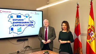 El presidente del Consejo Regional de Cámaras de Comercio Antonio Méndez Pozo, junto a la secretaria general de la entidad Marian Hidalgo, presentan un Estudio sobre la situación empresarial en Castilla y León El presidente del Consejo Regional de Cámaras de Comercio Antonio Méndez Pozo, junto a la secretaria general de la entidad Marian Hidalgo, presentan un Estudio sobre la situación empresarial en Castilla y León