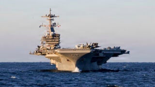 March 4, 2026, Atlantic Ocean, International Waters: The U.S. Navy Nimitz-class aircraft carrier USS George H.W. Bush during a transit operation, February 6, 2026 in the Atlantic Ocean. Europa Press/Contacto/Mc3 John Farren/U.S. Navy 04/03/2026 ONLY FOR USE IN SPAIN