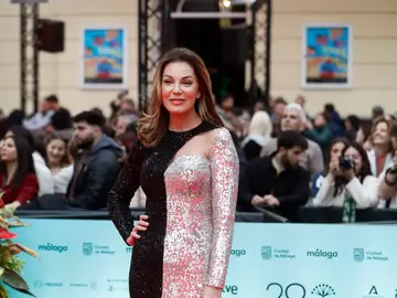 El Festival de Málaga entrega sus Biznagas tras nueve días de cine en español MÁLAGA, 14/03/2026.- La modelo y empresaria Mar Flores posa este sábado a su llegada a la gala de clausura del Festival de Cine de Málaga. EFE/ Jorge Zapata