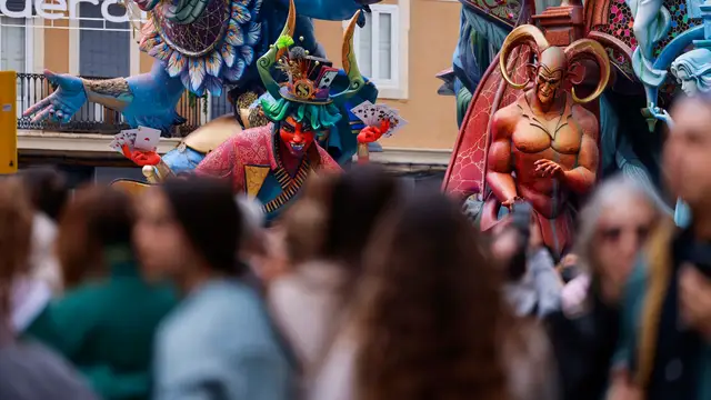 Fallas de El Pilar, Convento Jerusalén, La Jordana y La Reina Falla de Convento Jerusalén, a 14 de marzo de 2026, en Valencia, Comunidad Valenciana (España). La semana fallera en la ciudad de València comienza con la plantà el día 15 (infantiles) y 16 (grandes) y termina con la Cremà el 19 de marzo. 14 MARZO 2026;FALLAS;FALLEROS;FALLERAS;VALÈNCIA; Rober Solsona / Europa Press 14/03/2026