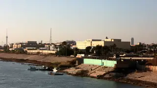 La embajada estadounidense en Bagdad recibe el impacto de un dron que provocó un incendio EL CAIRO, 14/03/2026.- Fotografía de archivo de la embajada estadounidense en Bagdad, Irak. Un dron impactó este sábado contra la legación estadounidense, ubicada en el corazón de la fuertemente fortificada Zona Verde del centro de Bagdad, lo que provocó que saliera humo y llamas del edificio, según informaron a EFE fuentes de seguridad iraquíes, que reportaron además no tener información sobre posibles víctimas. EFE/ Ahmed Jalil