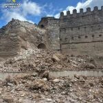 Sucesos.- Se derrumba una de las torres del Castillo de Escalona (Toledo)