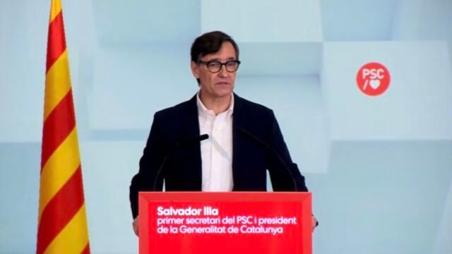 El presidente de la Generalitat y primer secretario del PSC, Salvador Illa