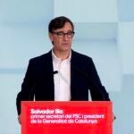 El presidente de la Generalitat y primer secretario del PSC, Salvador Illa