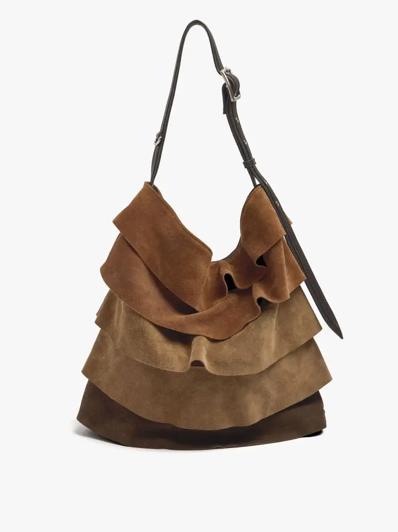 Bolso de efecto ante.