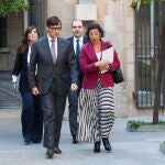 Salvador Illa y Al&iacute;cia Romero