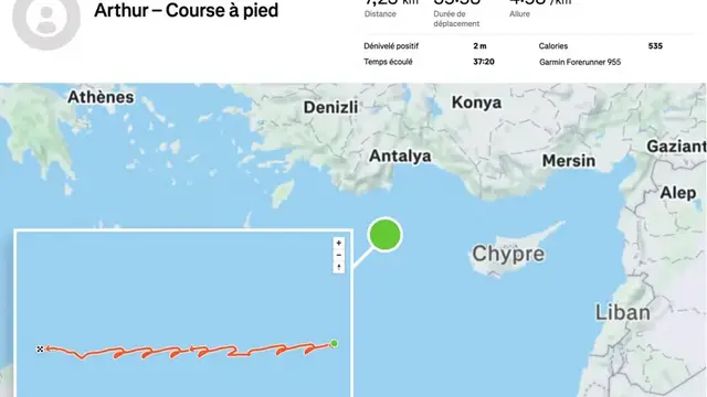 Un oficial francés se pone a correr y desvela las coordenadas del portaaviones Charles de Gaulle mediante Strava Un oficial francés se pone a correr y desvela las coordenadas del portaaviones Charles de Gaulle mediante Strava