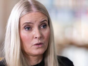 Mette-Marit, imagen de su entrevista en NRK