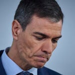 El presidente del Gobierno, Pedro S&aacute;nchez, comparece ante los medios de comunicaci&oacute;n despu&eacute;s de la reuni&oacute;n del