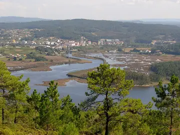 Desembocadura del río Anllóns. Desembocadura del río Anllóns.