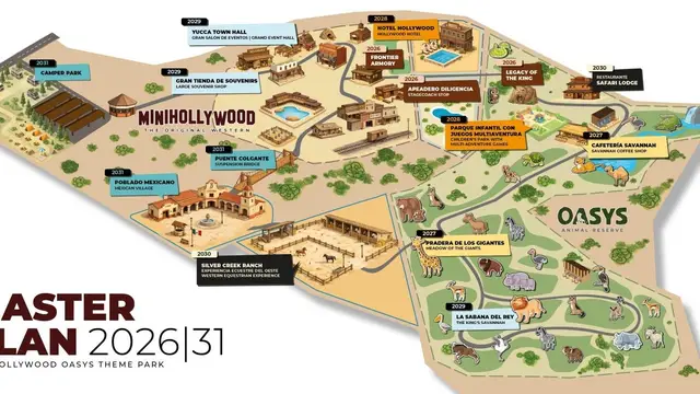 Recreación del futuro parque temático Recreación del futuro parque temático