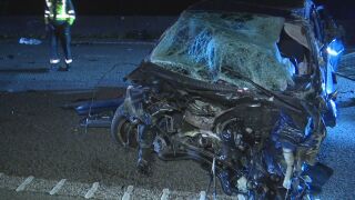 Estado del veh&iacute;culo tras el accidente. 