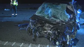 Estado del vehículo tras el accidente. Estado del vehículo tras el accidente.