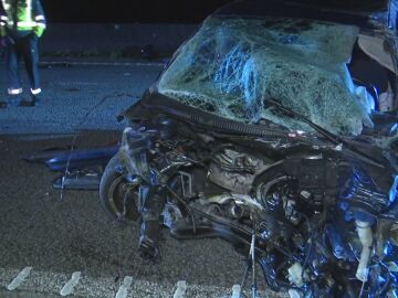 Estado del veh&iacute;culo tras el accidente. 