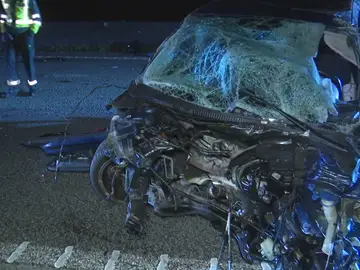 Estado del vehículo tras el accidente. Estado del vehículo tras el accidente.