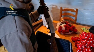 Una de las armas incautadas