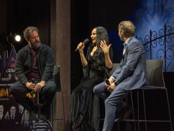 Natalia Mill&aacute;n, durante el anuncio de su participaci&oacute;n en el elenco de 'La familia Addams' como Morticia