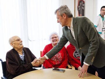 Rueda, hoy, durante la inauguraci&oacute;n de la nueva residencia. 