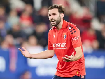 CA Osasuna v Girona FC - LaLiga EA Sports Jon Moncayola of CA Osasuna reacts during the LaLiga EA Sports match between CA Osasuna and Girona FC at El Sadar on March 21, 2026, in Pamplona, Spain. AFP7 21/03/2026 ONLY FOR USE IN SPAIN