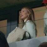 Ester Exp&oacute;sito, ayer en el Bernab&eacute;u