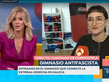 Susanna Griso sobre el gimnasio antifascista en Santiago: "Yo voy al gimnasio y jamás he oído hablar de política" Susanna Griso sobre el gimnasio antifascista en Santiago: "Yo voy al gimnasio y jamás he oído hablar de política"