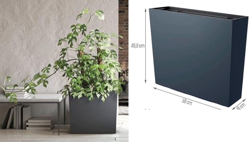 Jardinera de plástico 