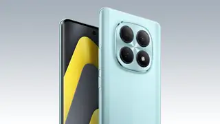 Puedes comprarlo en colores tan bonitos como este azul Frontal y trasera del POCO M8 5G