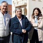 El consejero en funciones de Movilidad y Transformaci&oacute;n Digital, Jos&eacute; Luis Sanz Merino, visita la finalizaci&oacute;n de las obras de la traves&iacute;a de Vallelado