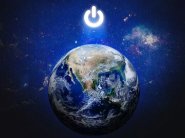 Imagen de la Tierra en la hora del apag&oacute;n