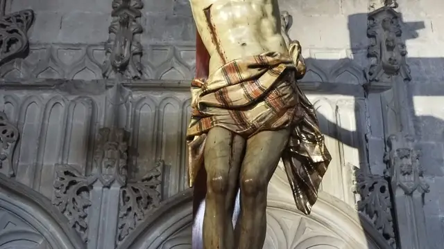 La Diócesis asegura que el estado de conservación del Cristo de las Ánimas no compromete su salida en Semana Santa Cristo de la Ánimas REMITIDA / HANDOUT por DIÓCESIS DE LA RIOJA Fotografía remitida a medios de comunicación exclusivamente para ilustrar la noticia a la que hace referencia la imagen, y citando la procedencia de la imagen en la firma 24/03/2026