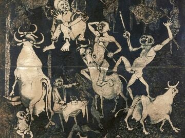 El Reina Sofia abre un di&aacute;logo "inesperado y hermoso" al enfrentar al 'Guernica africano' de Feni con la obra de Picasso