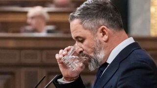 El presidente de VOX, Santiago Abascal, interviene durante una sesi&oacute;n de control al Gobierno, en el Congreso, a 25 de marzo de 2026, en Madrid (Espa&ntilde;a). S&aacute;nchez y Feij&oacute;o se miden este mi&eacute;rcoles en el Pleno del Congreso en plena escalada por la guerra de Ir&aacute;n, un duelo parlamentario que se produce la v&iacute;spera de que la C&aacute;mara Baja debata la convalidaci&oacute;n del decreto anticrisis, que incluye rebajas fiscales para paliar los efectos de ese conflicto b&eacute;lico en Oriente Pr&oacute;ximo. Aunque el paquete de ...