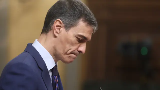 Sánchez comparece en el Congreso sobre la crisis en Irán El presidente del Gobierno, Pedro Sánchez, interviene durante una sesión de control al Gobierno, en el Congreso, a 25 de marzo de 2026, en Madrid (España). Sánchez y Feijóo se miden este miércoles en el Pleno del Congreso en plena escalada por la guerra de Irán, un duelo parlamentario que se produce la víspera de que la Cámara Baja debata la convalidación del decreto anticrisis, que incluye rebajas fiscales para paliar los efectos de ese conflicto bélico en Oriente Próximo. Aunque el paquete ...