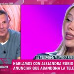 Joaqu&iacute;n Prat da un serio tir&oacute;n de orejas a Alejandra Rubio en su despedida de Telecinco