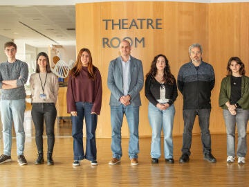 De izquierda a derecha; Iago Otero, Paula Otero, Nuria Espasand&iacute;n, Jose Tubio, Sonia Zumalave, Jorge Rodr&iacute;guez y Ux&iacute;a Pi&ntilde;eiro