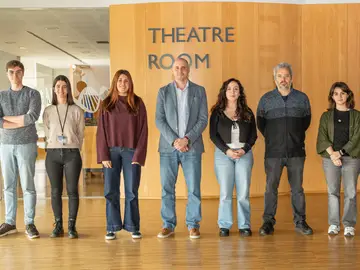 De izquierda a derecha; Iago Otero, Paula Otero, Nuria Espasandín, Jose Tubio, Sonia Zumalave, Jorge Rodríguez y Uxía Piñeiro De izquierda a derecha; Iago Otero, Paula Otero, Nuria Espasandín, Jose Tubio, Sonia Zumalave, Jorge Rodríguez y Uxía Piñeiro