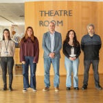 De izquierda a derecha; Iago Otero, Paula Otero, Nuria Espasand&iacute;n, Jose Tubio, Sonia Zumalave, Jorge Rodr&iacute;guez y Ux&iacute;a Pi&ntilde;eiro