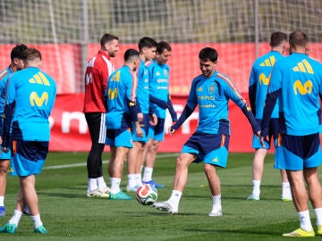Martin Zubimendi during the training session of Spain Team ahead of the International Friendly match against Serbia at Ciudad del Futbol on March 26, 2026, in Las Rozas, Madrid, Spain. AFP7 26/03/2026 ONLY FOR USE IN SPAIN