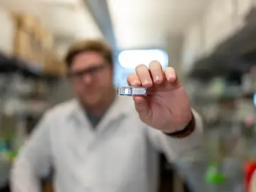 Este es el tamaño de HOBIT, la nueva "farmacia implantable". HOBIT