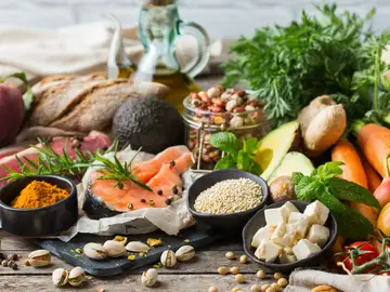 Imagen de archivo sobre la dieta mediterránea Imagen de archivo sobre la dieta mediterránea