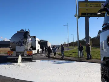 Imagen del camión interceptado. Imagen del camión interceptado.