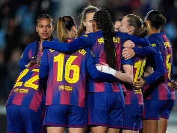 Alexia Putellas of FC Barcelona celebrates a goal during the Spanish Women League, Liga F, football match played between Real Madrid and FC Barcelona at Alfredo Di Stefano stadium on March 29, 2026, in Valdebebas, Madrid, Spain. AFP7 29/03/2026 ONLY FOR USE IN SPAIN