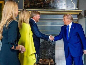 Los Reyes de Holanda, junto a Donald Trump